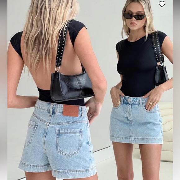 Princess Polly Gazelle Denim Mini Skort - Picture 6 of 6